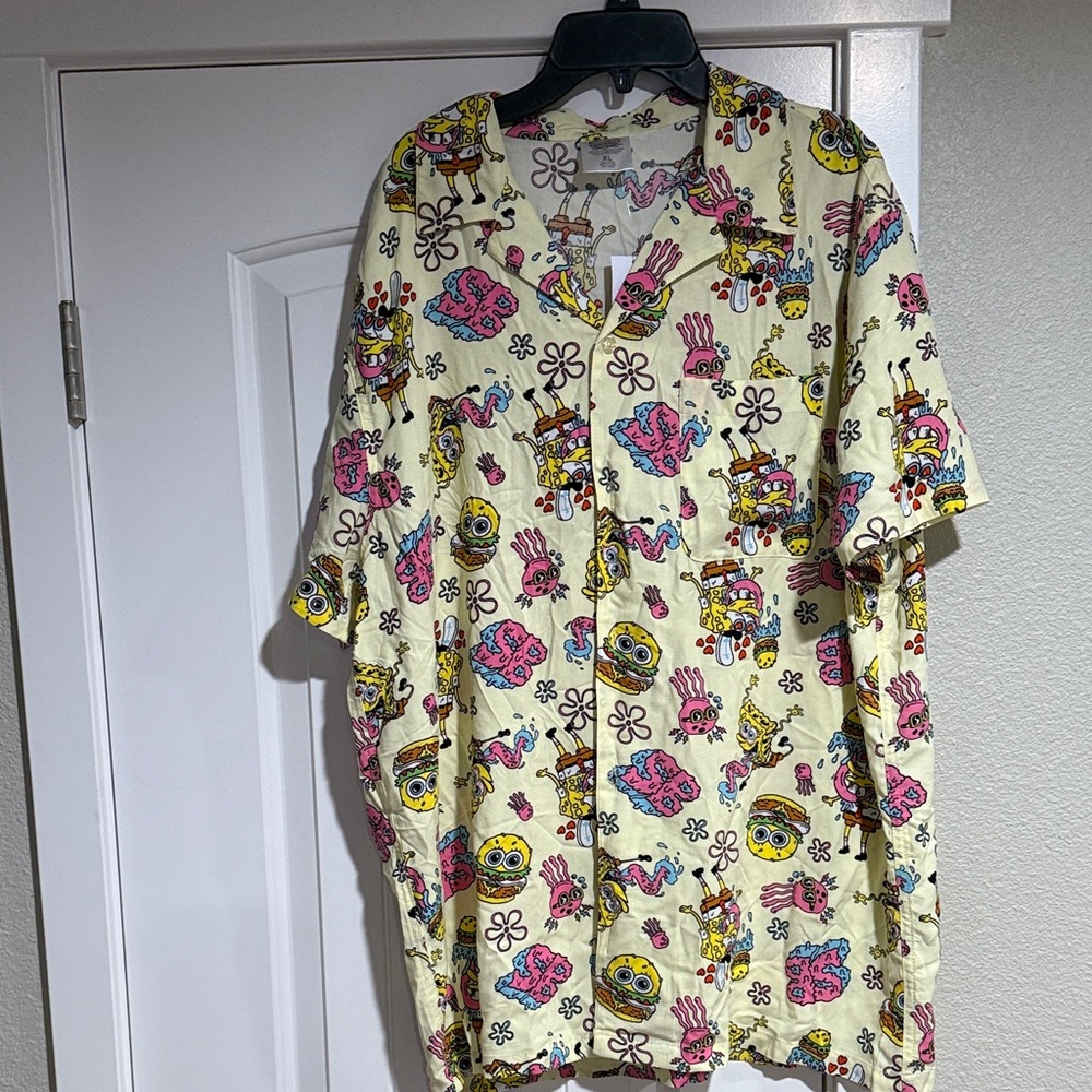 SpongeBob SquarePants Colorful Patterned Shirt